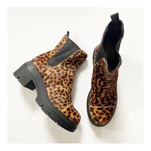 Stuart Weitzman Norah Leopard Pony Hair Boots size EU36.5 US6